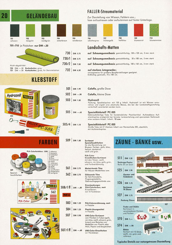 Faller Katalog 1968