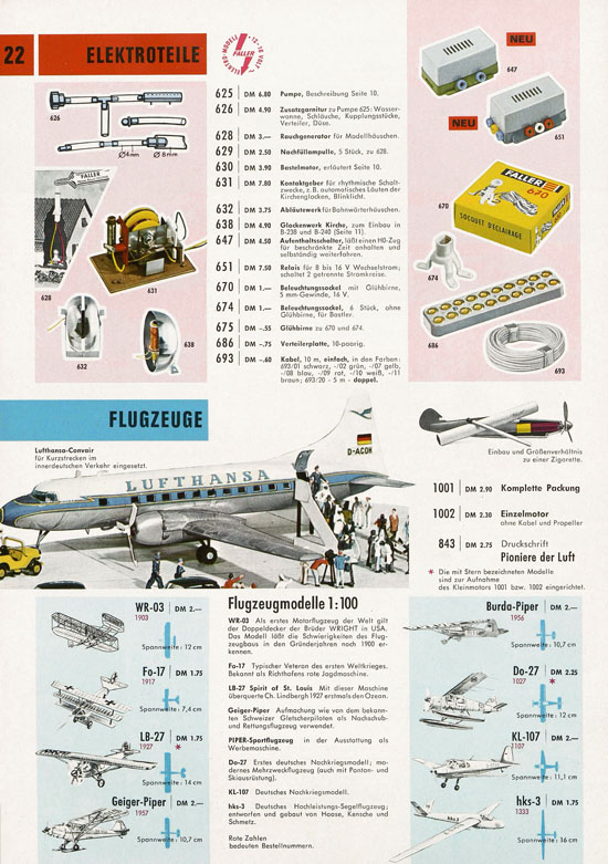 Faller Katalog 1968