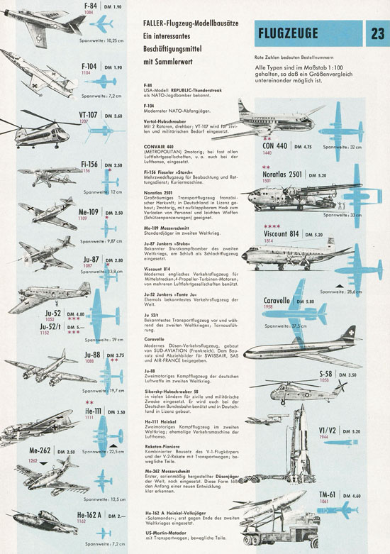 Faller Katalog 1968