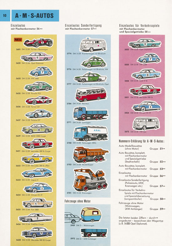 Seite 10 Faller Katalog 1969-1970