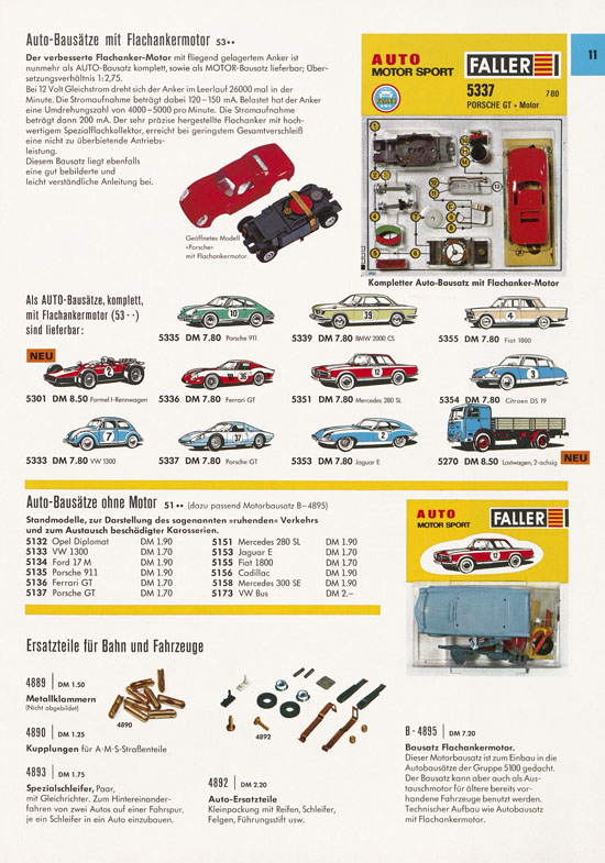 Seite 11 Faller Katalog 1969-1970