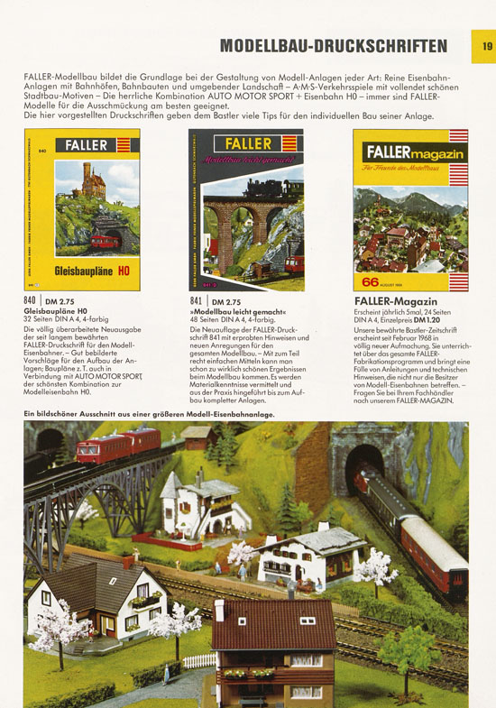 Faller Katalog 1969-1970