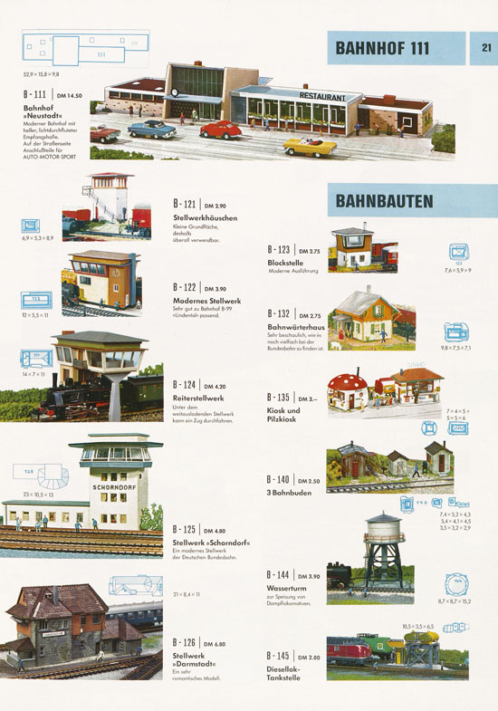 Seite 21 Faller Katalog 1969-1970