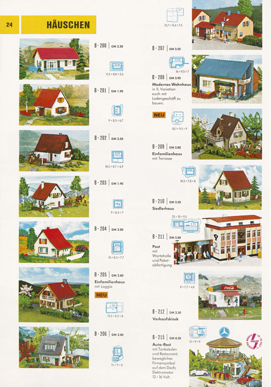 Seite 24 Faller Katalog 1969-1970