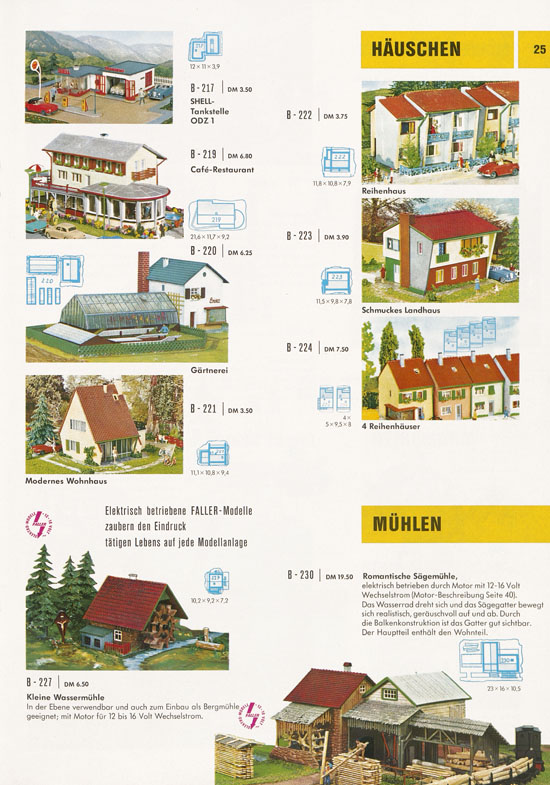Seite 25 Faller Katalog 1969-1970