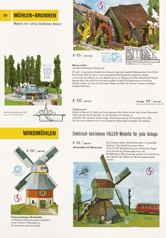 Seite 26 Faller Katalog 1969-1970