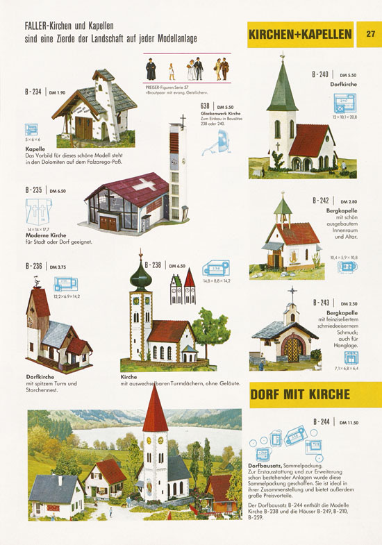 Seite 27 Faller Katalog 1969-1970