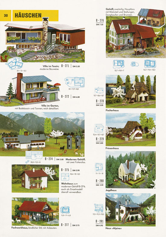 Seite 30 Faller Katalog 1969-1970