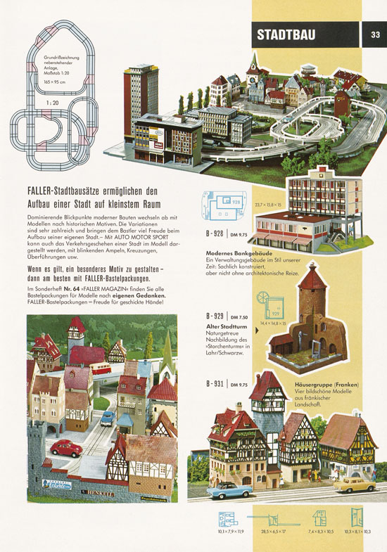 Seite 33 Faller Katalog 1969-1970