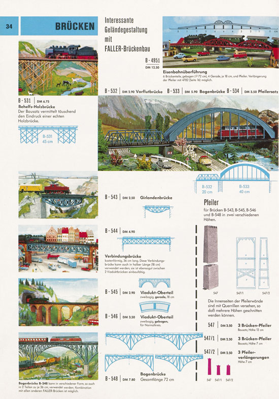 Seite 34 Faller Katalog 1969-1970