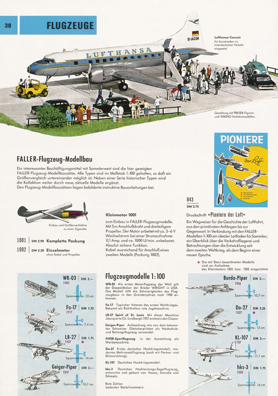 Seite 38 Faller Katalog 1969-1970