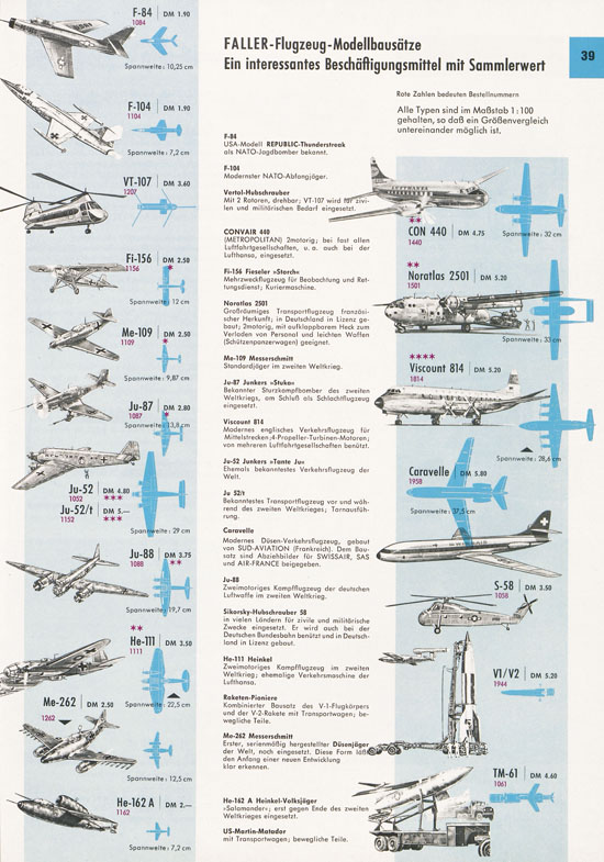 Seite 39 Faller Katalog 1969-1970