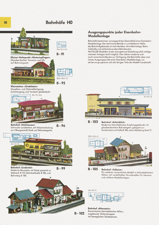 Seite 16 Faller Katalog 1971 871