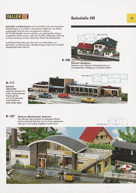 Seite 17 Faller Katalog 1971 871