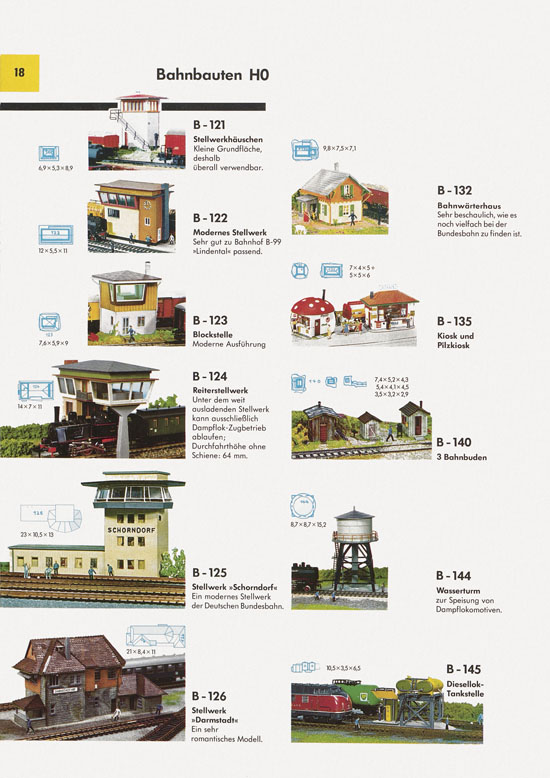 Seite 18 Faller Katalog 1971 871