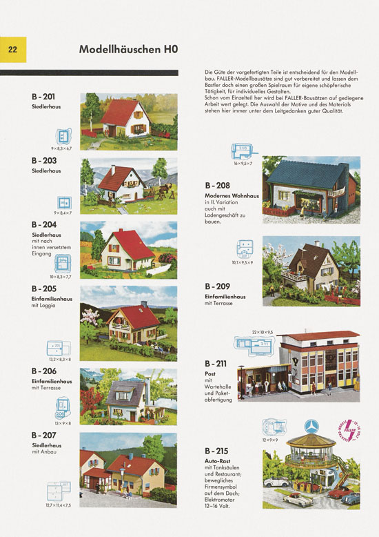 Seite 22 Faller Katalog 1971 871