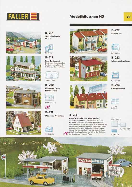Seite 23 Faller Katalog 1971 871