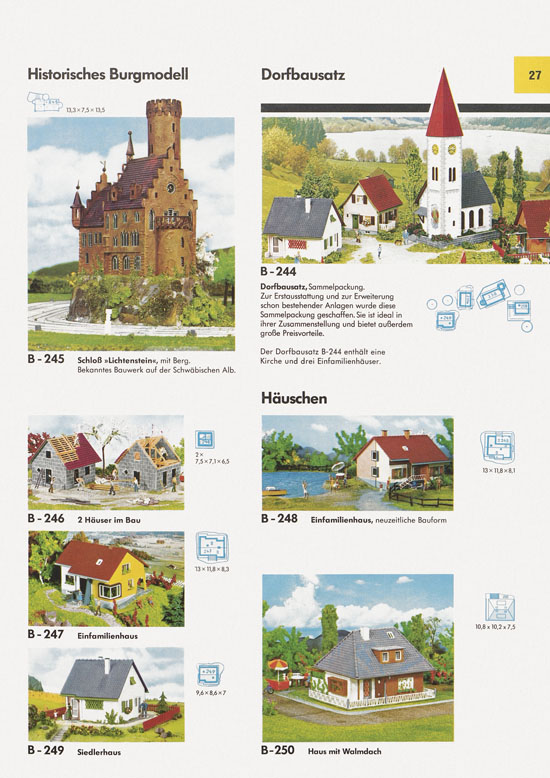 Seite 27 Faller Katalog 1971 871