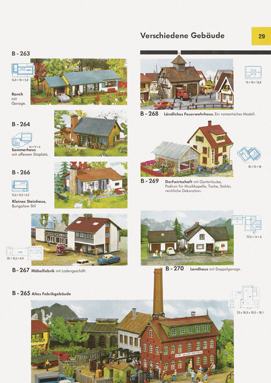 Seite 29 Faller Katalog 1971 871