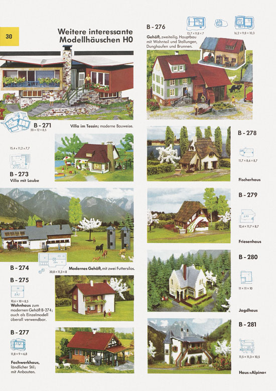 Seite 30 Faller Katalog 1971 871