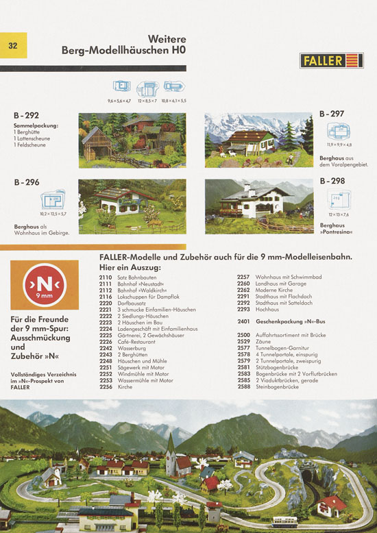 Seite 32 Faller Katalog 1971 871