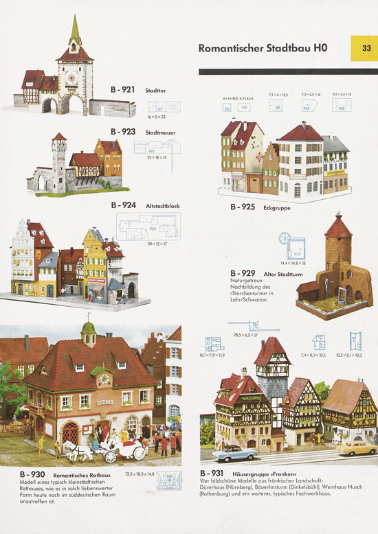 Seite 33 Faller Katalog 1971 871