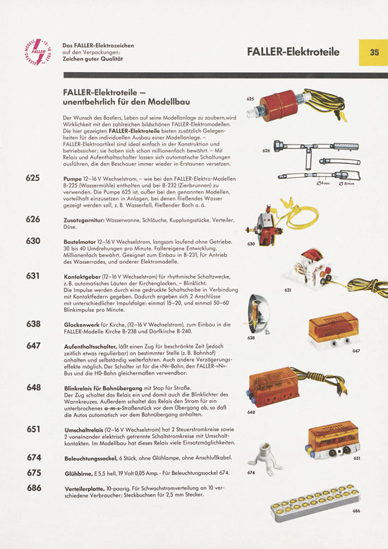 Seite 35 Faller Katalog 1971 871