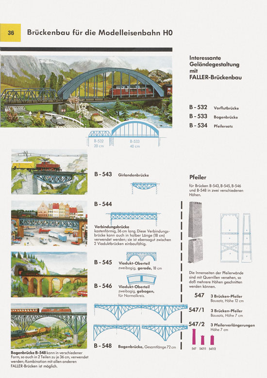 Seite 36 Faller Katalog 1971 871