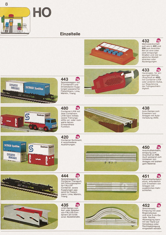 Seite 8 Faller Katalog 1974 874