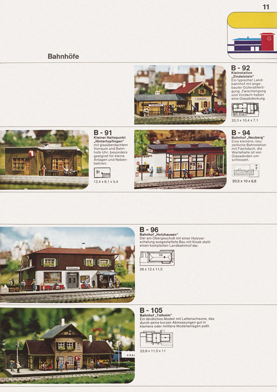 Seite 11 Faller Katalog 1974 874