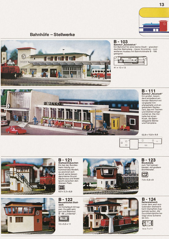 Seite 13 Faller Katalog 1974 874