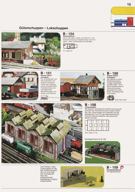 Seite 15 Faller Katalog 1974 874