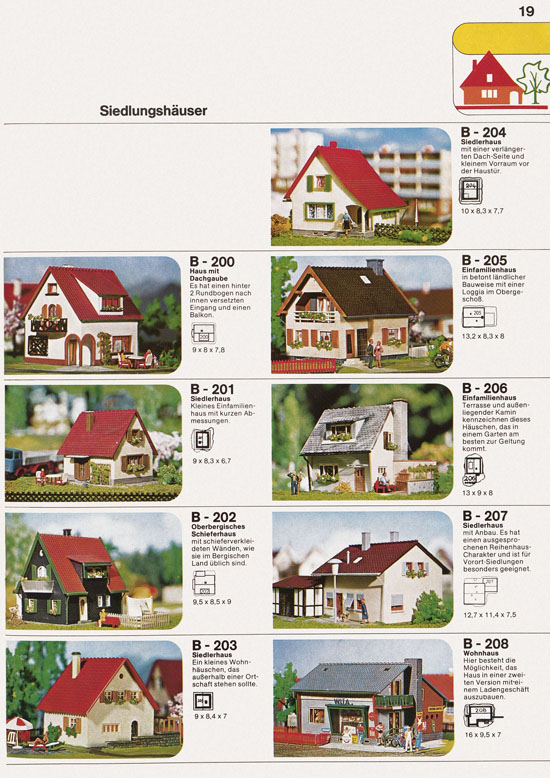 Seite 19 Faller Katalog 1974 874