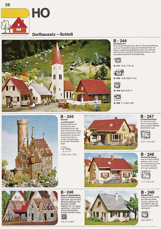 Seite 26 Faller Katalog 1974 874