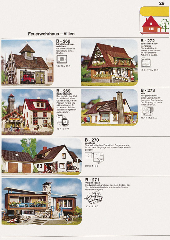Seite 29 Faller Katalog 1974 874