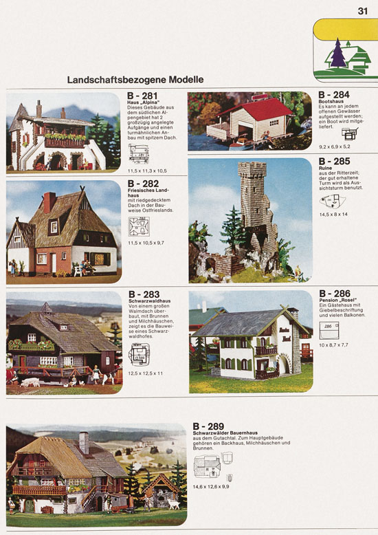 Seite 31 Faller Katalog 1974 874