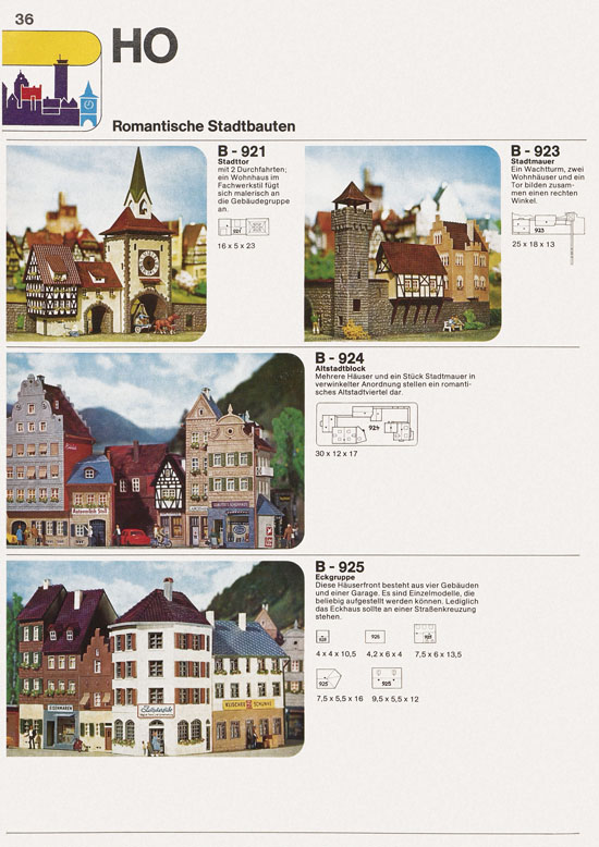 Seite 36 Faller Katalog 1974 874