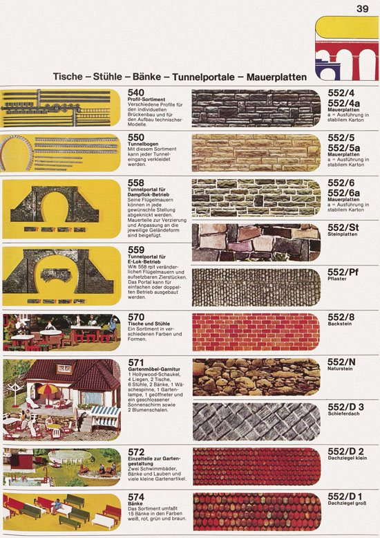 Seite 39 Faller Katalog 1974 874