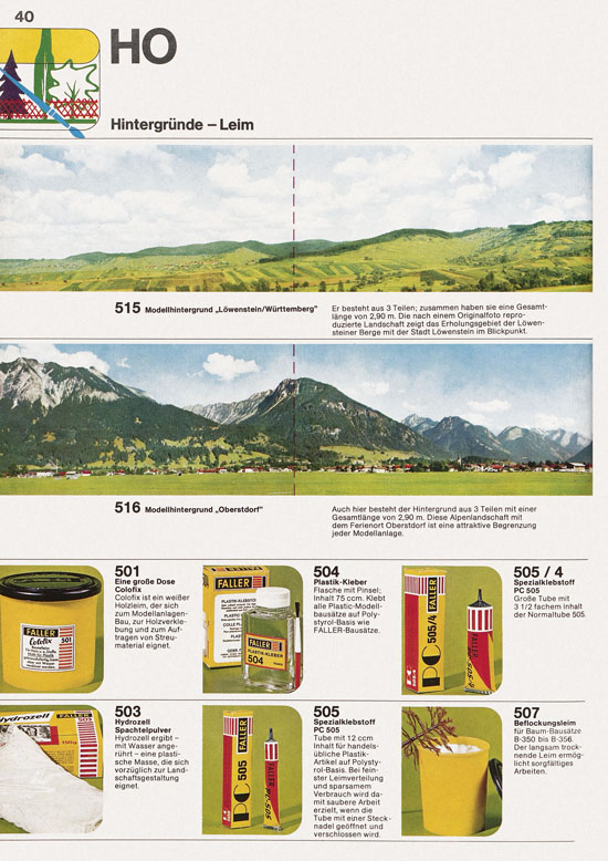 Seite 40 Faller Katalog 1974 874