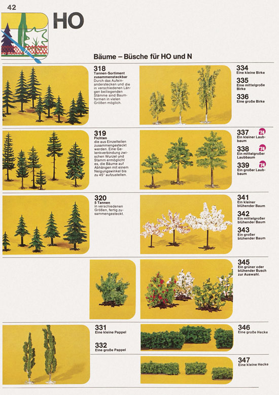 Seite 42 Faller Katalog 1974 874