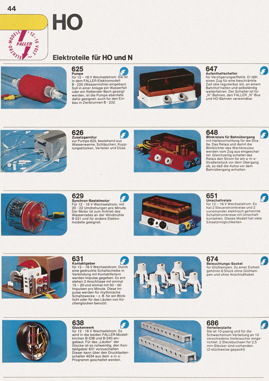 Seite 44 Faller Katalog 1974 874