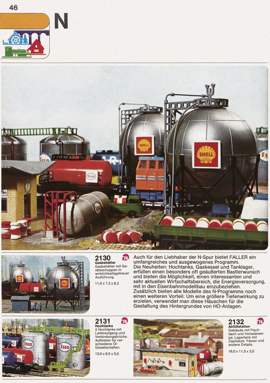Seite 46 Faller Katalog 1974 874