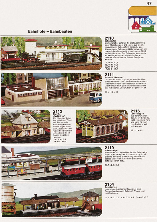 Seite 47 Faller Katalog 1974 874