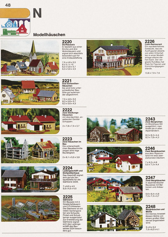Seite 48 Faller Katalog 1974 874