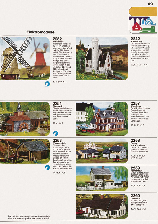Seite 49 Faller Katalog 1974 874