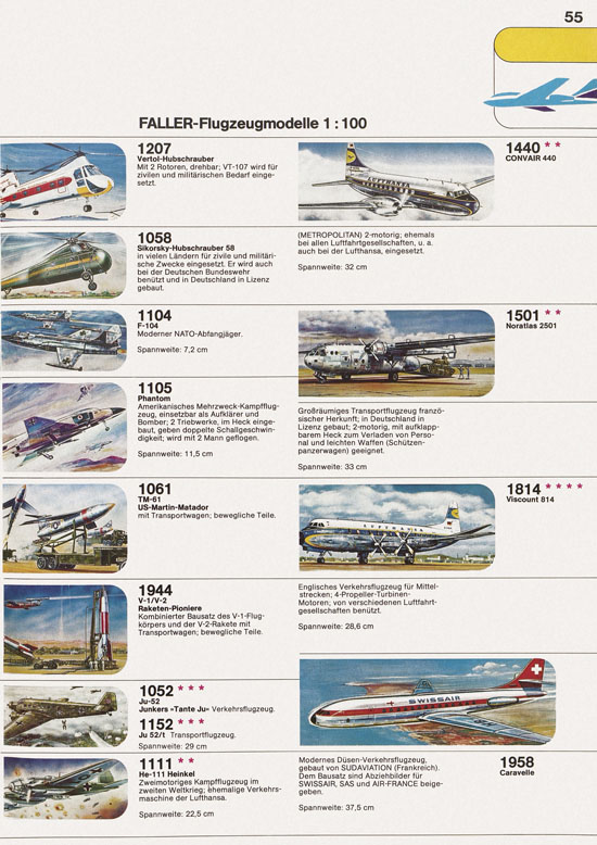 Seite 55 Faller Katalog 1974 874
