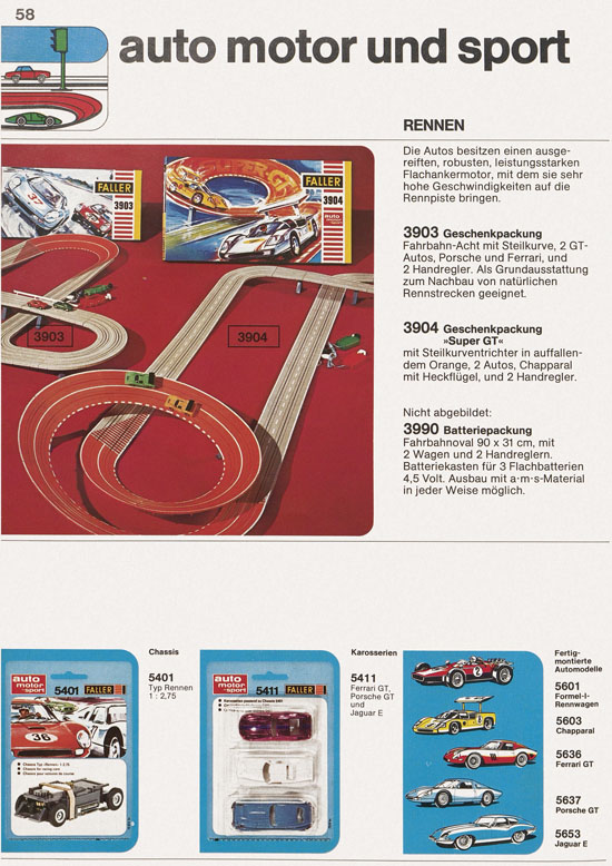 Seite 58 Faller Katalog 1974 874