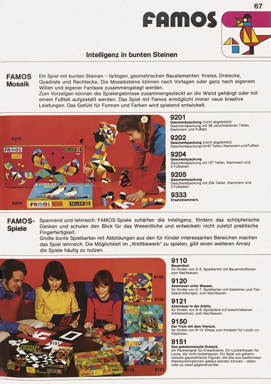 Seite 67 Faller Katalog 1974 874