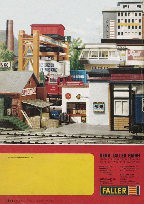 Seite 68 Faller Katalog 1974 874