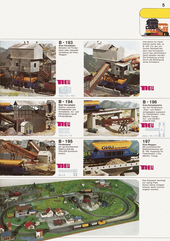 Seite 5 Faller Katalog 1975-1976 D875